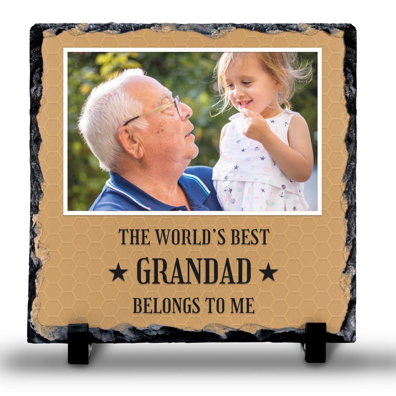 The Worlds Best Belongs to Me Photo Rock Slate